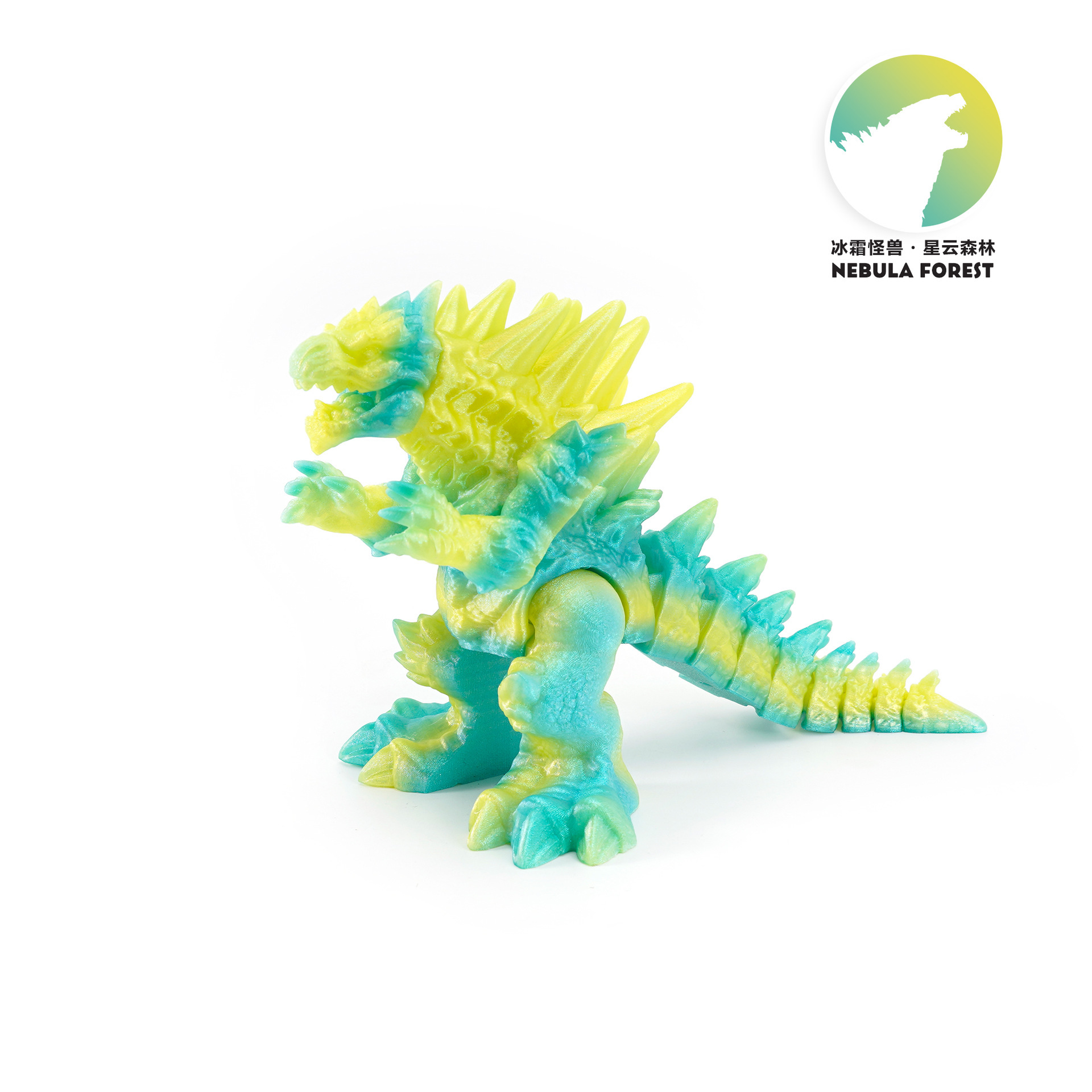 Impresión 3D nuevo estilo transfronterizo Frost Godzilla decoración de escritorio mano regalos para niños juguetes de impresión 3d