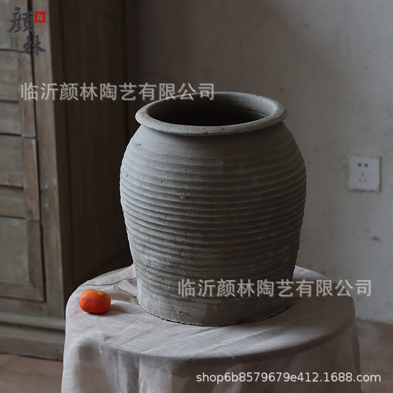 Cerámica de tierra antigua cerámica de viento tranquilo ornamentos cerámica antigua cerámica intangible cerámica hecha a mano decoración residencial vintage vasijas de cerámica