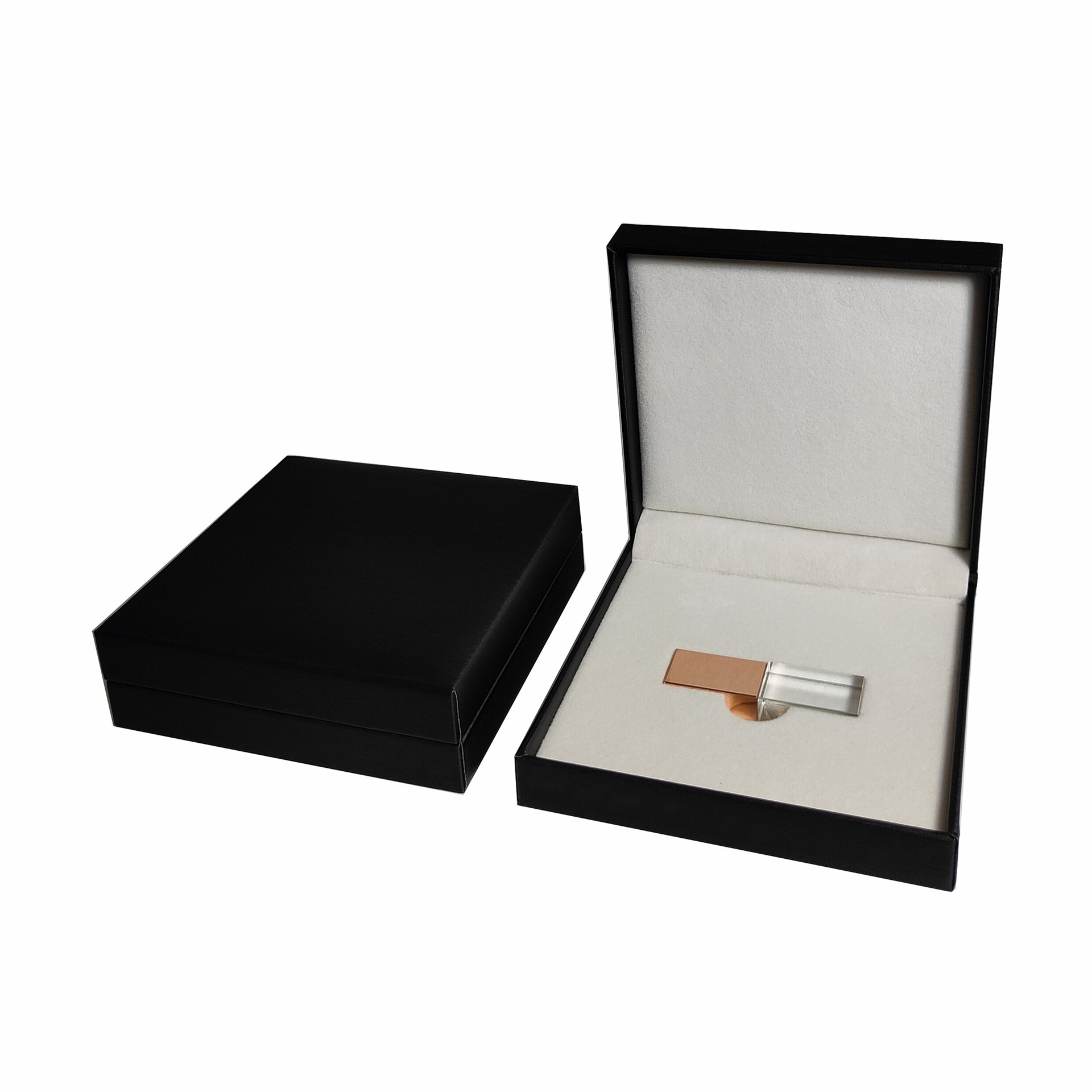 工厂生产批发拉丝PU皮U盘礼品盒珠宝盒饰品盒首饰盒包装盒 无现货