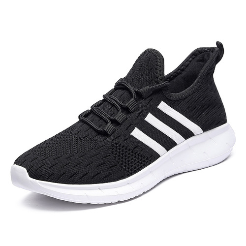 Ultra-light fly woven casual sports shoes for men summer single mesh men's shoes breathable mesh shoes youth running shoes