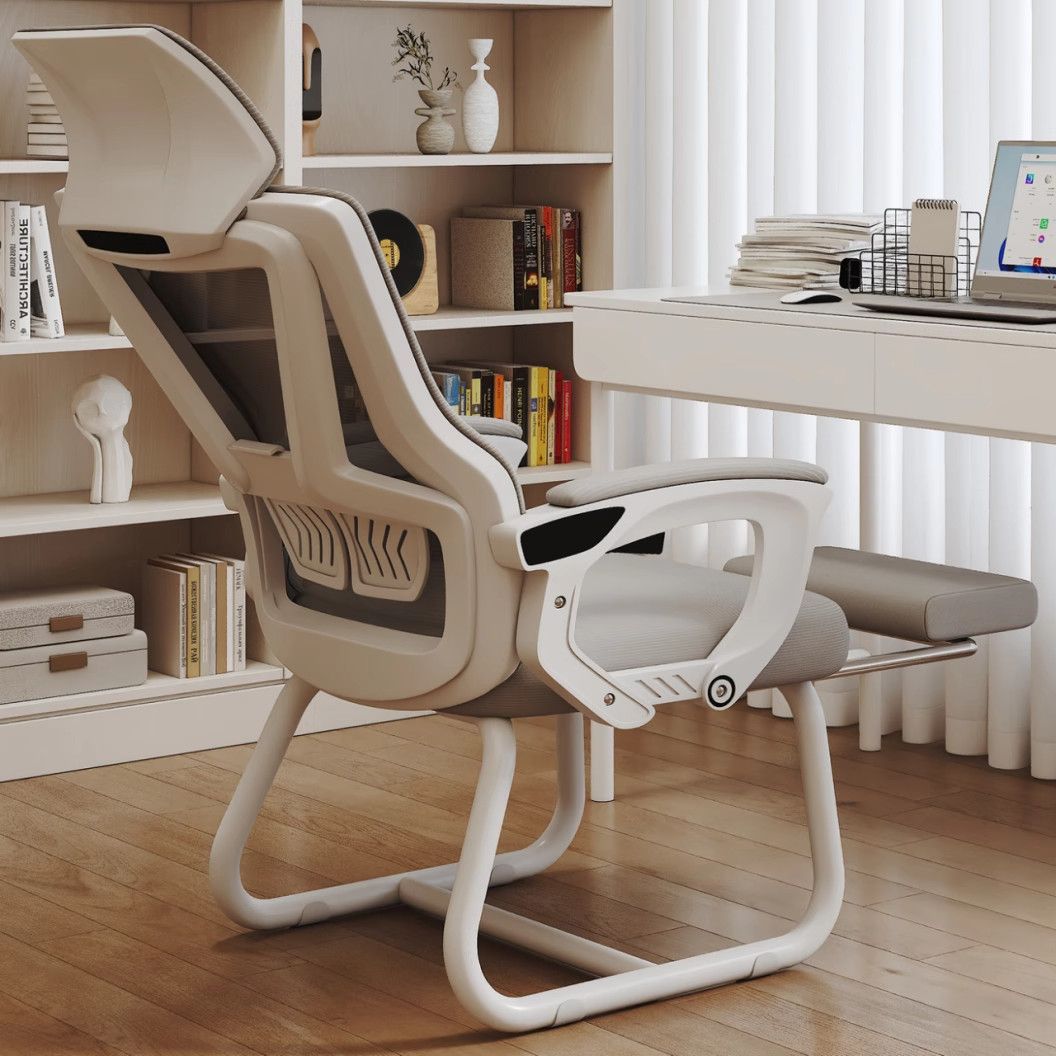 Computer Chair Bow-Shaped Nap Dual-Purpose Home Comfortable Sedentary Ergonomic Office Chair Reclining Flat Back Seat