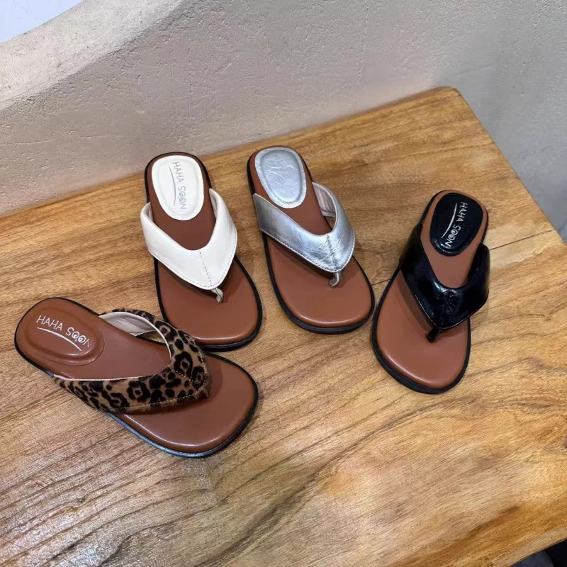 Детская обувь в корейском стиле 2025, летние новые ретро-шлепанцы для девочек, пляжные сандалии для детей