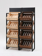 水果店货架蔬菜货架展示柜置物架红酒架蛋糕柜生鲜超市果蔬多层架