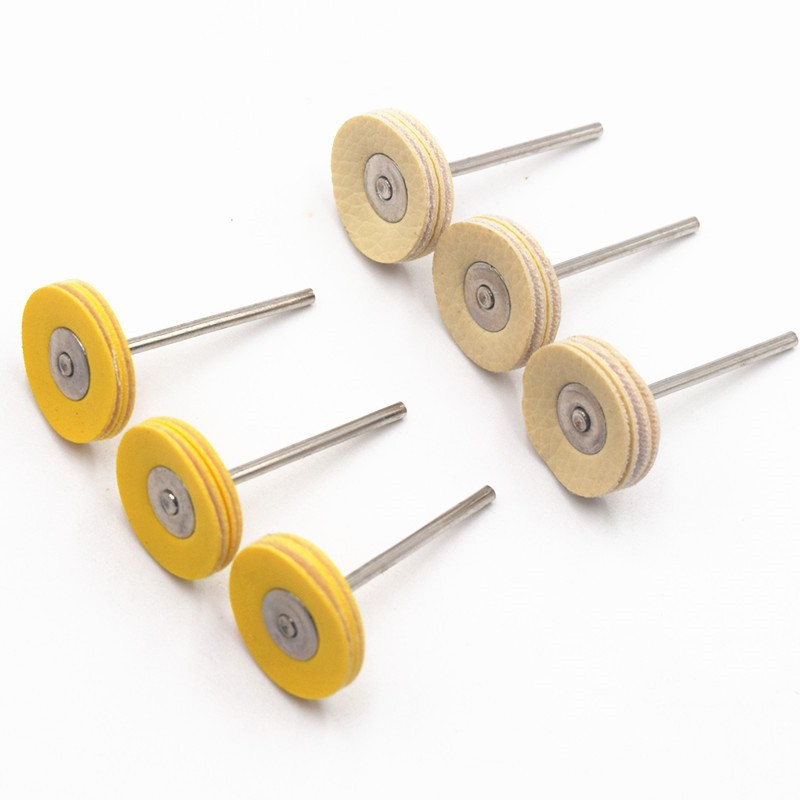 3.0柄迷你电磨抛光笔刷 牛皮刷平面打磨平型牛皮刷 抛光刷 文玩刷