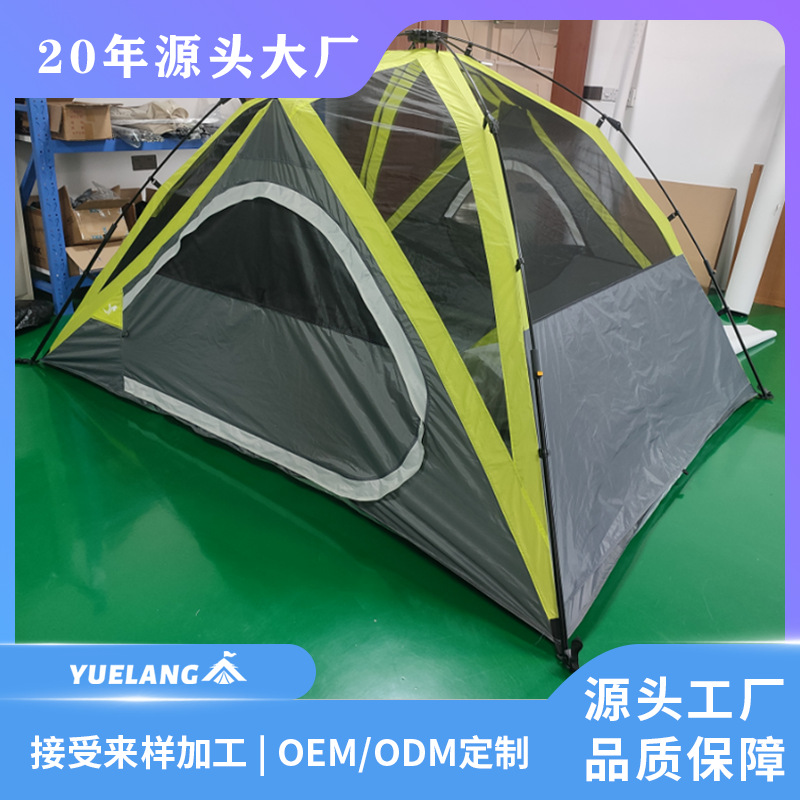 공장 직접 판매 더블 레이어 자동 텐트 야외 캠핑 편리한 맞춤형 방수 레저 텐트