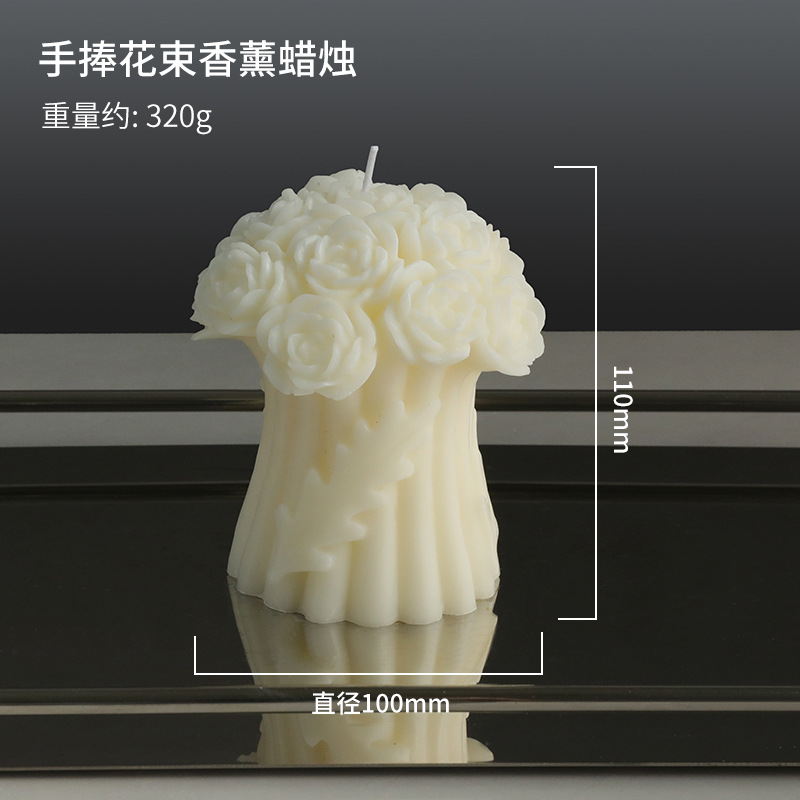 Velas de modelado transfronterizo Velas de aromaterapia de estilo nórdico de lujo ligero Velas de recuerdo para banquetes de bodas en el hogar de alta gama