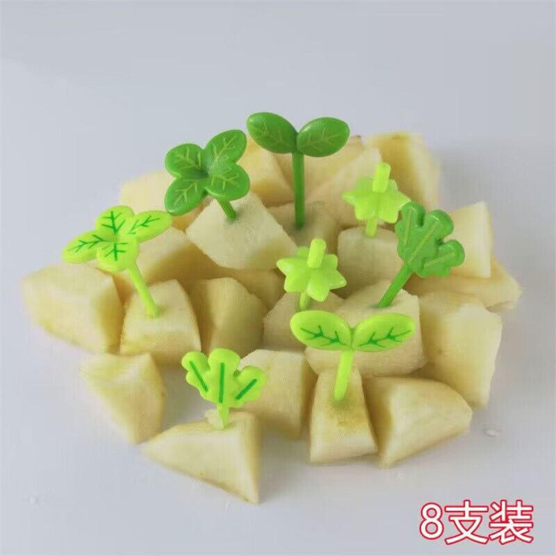 Japón hogar dibujos animados horquilla de fruta creativa para niños animales lindos horquilla de fruta de plástico set Bento stick