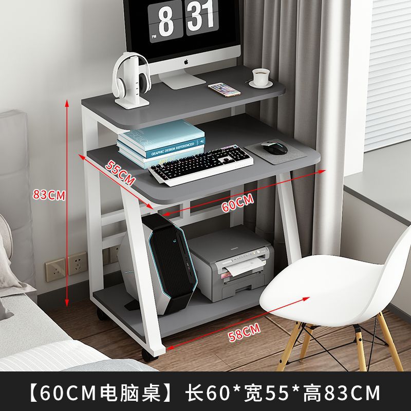 Alquiler pequeño escritorio móvil escritorio de dormitorio simple escritorio moderno pequeño escritorio de computadora de almacenamiento image 8