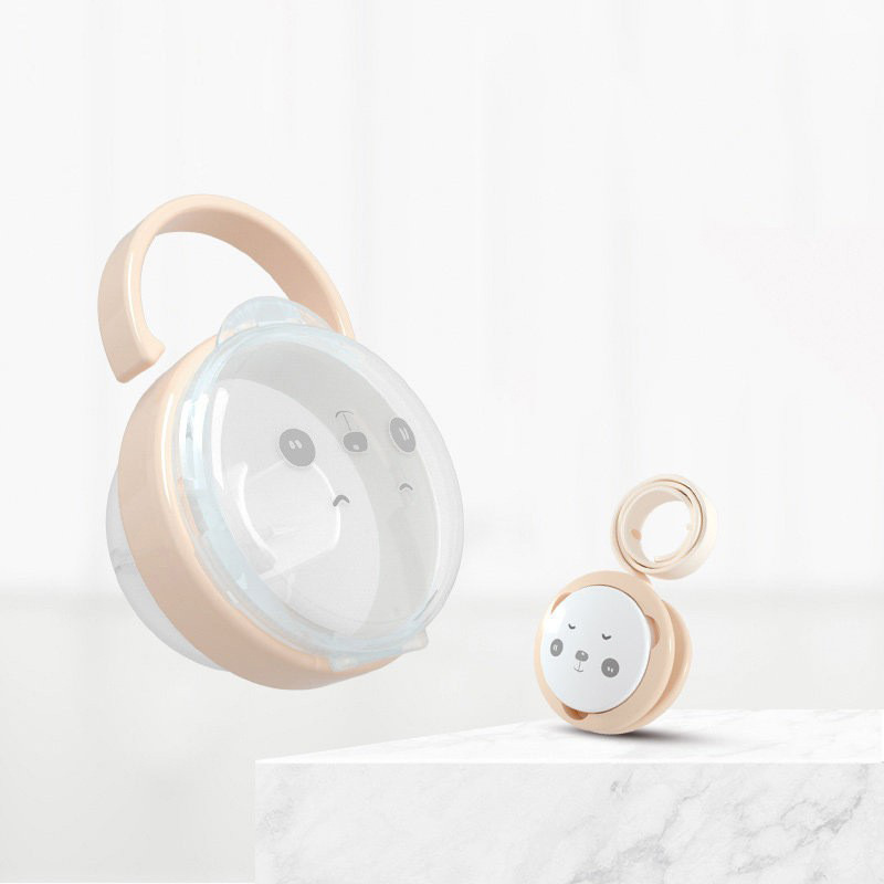 Apricot-Panda traje de albaricoque (caja + Cadena de chupete)