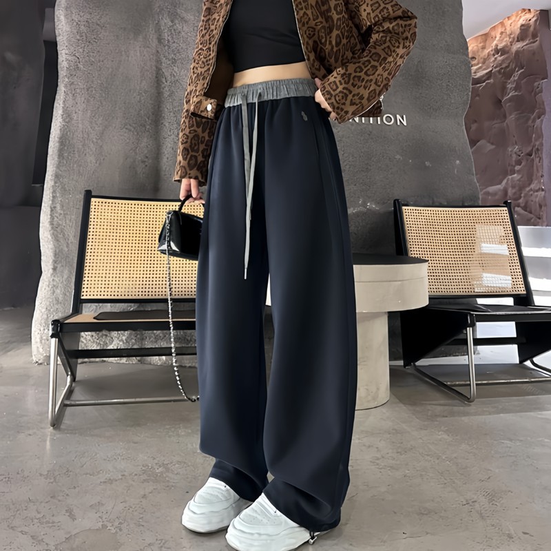 Спортивные штаны Chengying Clothing темно-синие стандартные S