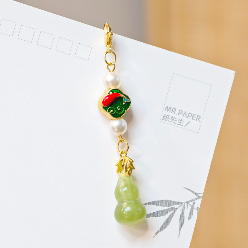 国民スタイル合金竹フレッシュピンクフラワーペンダント中国ベルペンダント古代スタイルチャイナ韓服衣類アクセサリー