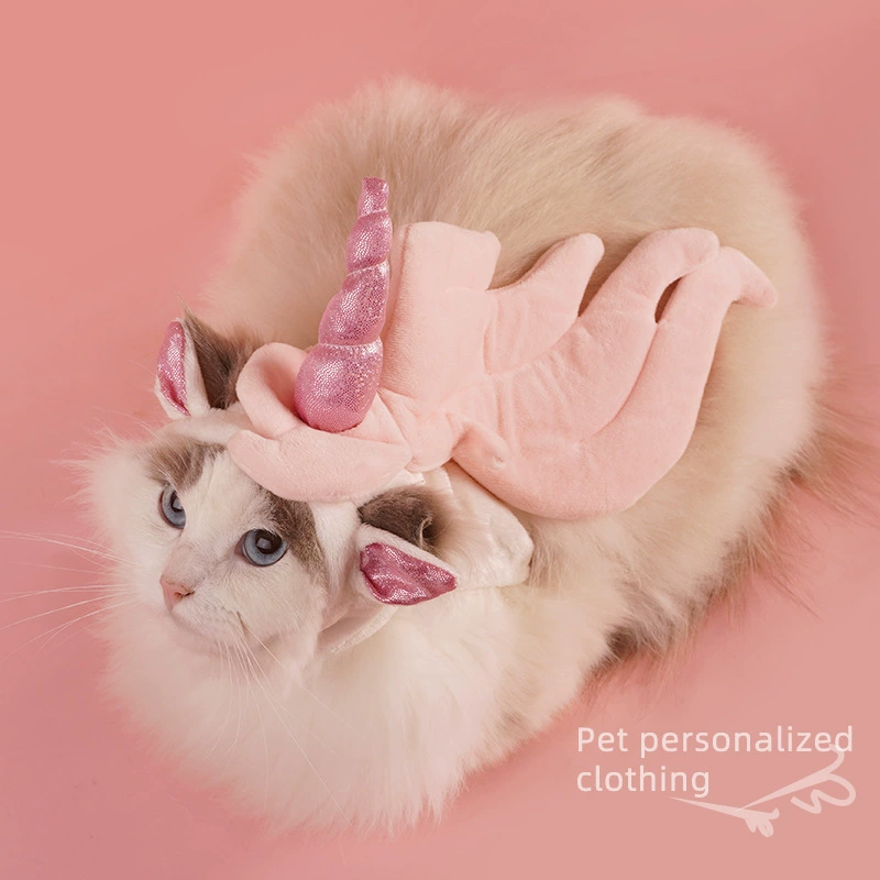 Кошечка милый головной убор праздничное украшение для вечеринки домашнее животное забавная одежда регулируемый головной убор единорога