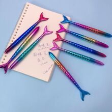 美人鱼中性笔韩国ins少女心简约0.5黑色精品学生文具个性礼物奖品