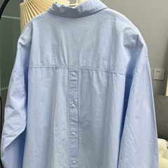 クロスボーダーデザインブルーシャツレディース春夏長袖プロフェッショナルウェア作業服シャツ工場直販クロスボーダー専用