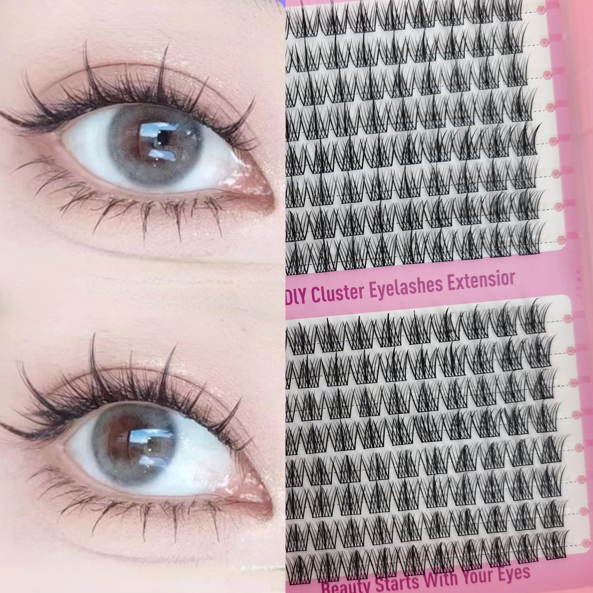 Conjunto de pestañas falsas transfronterizas de gran capacidad trilogía pestañas falsas un solo grupo segmentación venta caliente nueva pestañas falsas