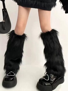 T 31696 Fur Boot Covers Leg Warmers ��Ƥ��ѥ�� �羳����