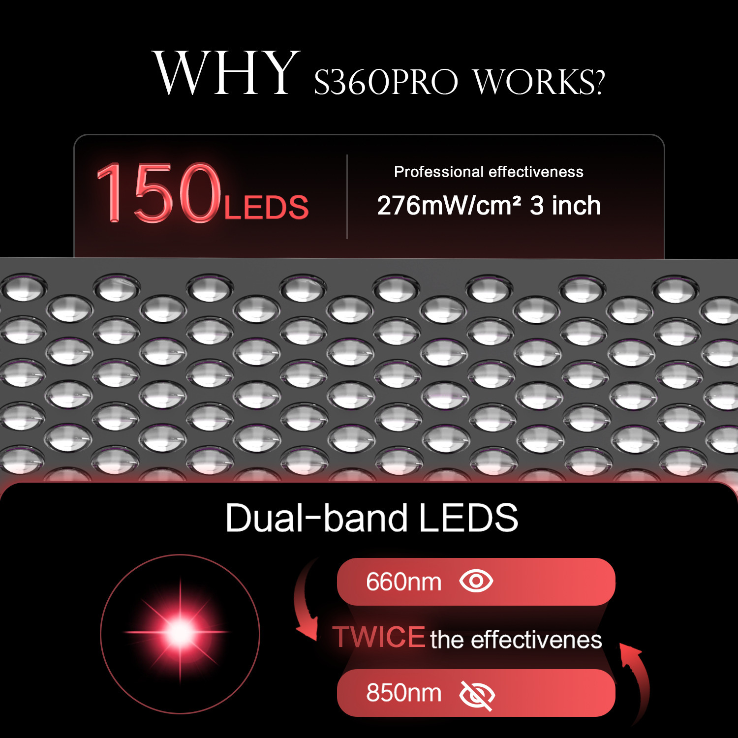 Fábrica transfronteriza suministro directo de luz de belleza LED 720W luz de terapia infrarroja nueva luz de terapia roja de Amazon