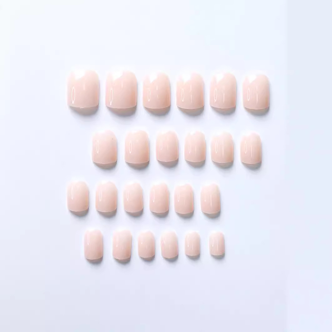 Fábrica de primavera y verano de explosión pura desnuda frutas de fuego de dragón manicure popular blanqueamiento Barbie rosa usar uñas