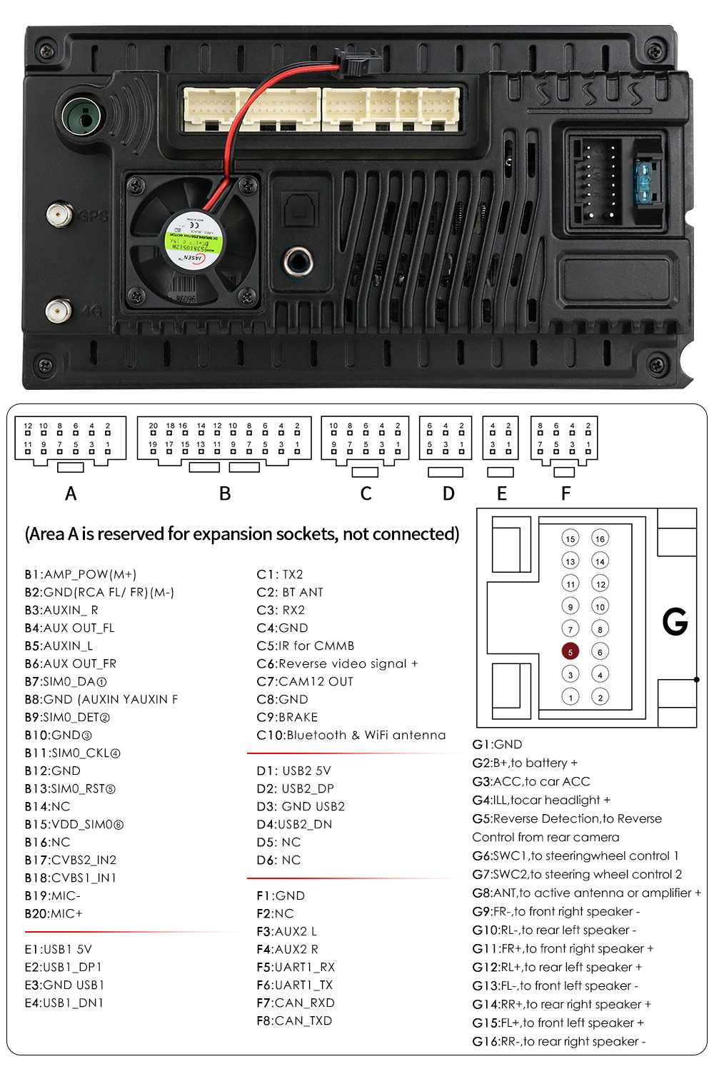 Suitable for FORD FORD S-Max 2007-2015 navigation large screen Android Smart GPS car Bluetooth