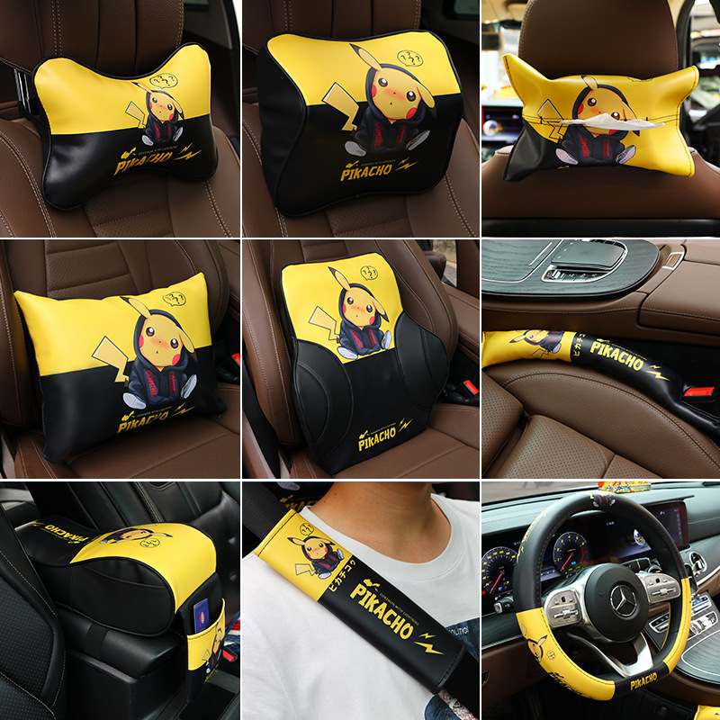 Car head pillow neck pillow car happiness kuqiu memory cotton waist relied by personalized car pillow neck interior products