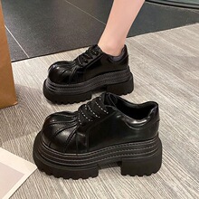 S 38521 Thick Sole Lace Up Loafer ���ϵ���ָ�Ь �羳ŷ