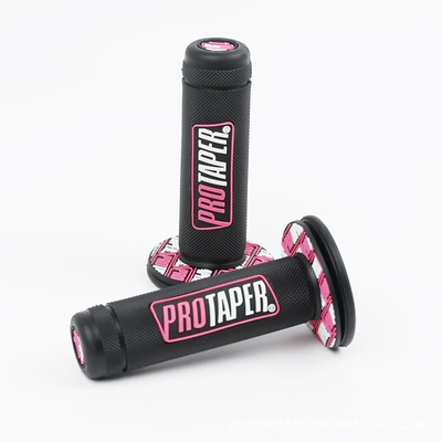 Motorcycle Handle Cover Off-Road Vehicle, Cross-Rider, Scooter - a-pair-of-pink-pro-grips