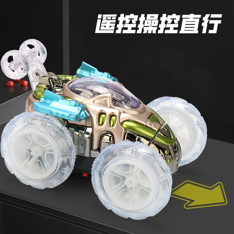 Nuevos productos transfronterizos, camión volquete de control remoto, acrobacias, rollos, luz ligera, coche de control remoto, juguete para niños, coche de control remoto, niño