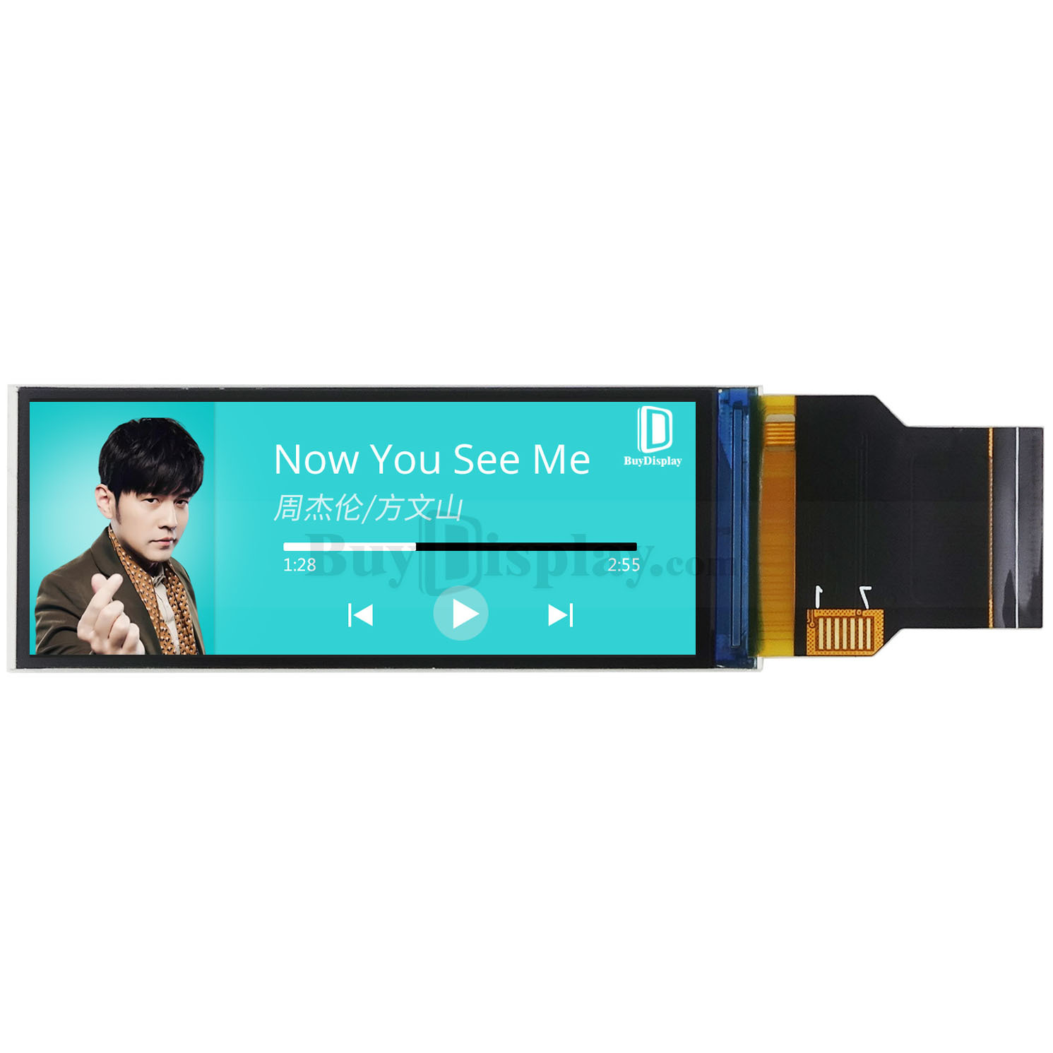 2.86寸IPS全视角TFT彩色液晶显示模块/376x960点阵横向条形屏