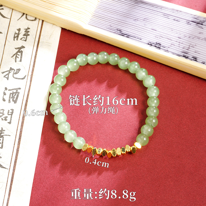S3223 imitación de pulsera de jade Hetian - verde