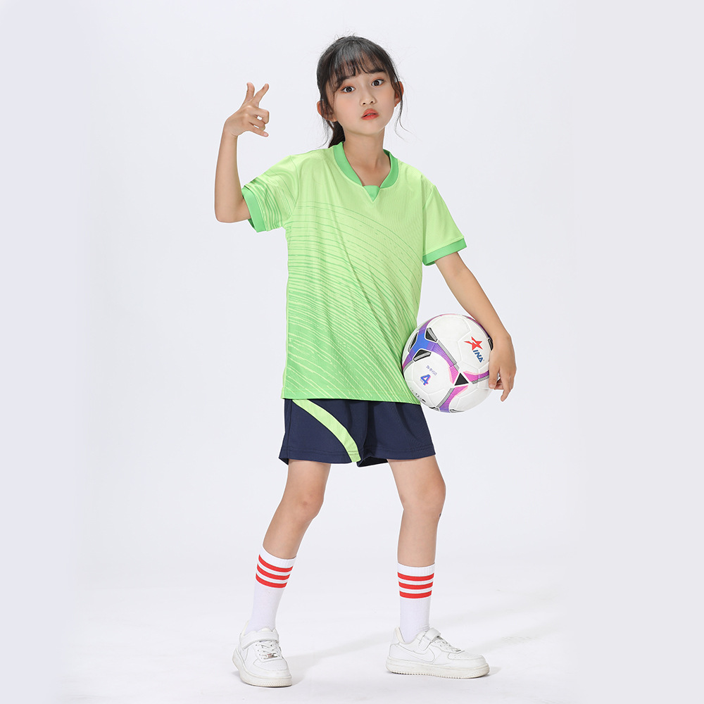 Abbigliamento sportivo da allenamento per bambini ad asciugatura rapida, sport da basket a maniche corte, set di pantaloni fitness, estivo_voghion.com