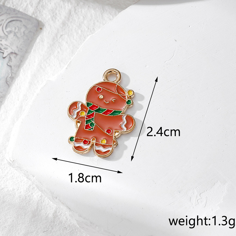 12g Weight Pendant Jewelry Making Type DIY Jewelry Accessories Classification 10 PCS/Package Quantity Alloy Material Christmas Festival Santa Claus Pattern Enamel Design Cartoon Style Style 10 PCS/Package Alloy Santa Claus Pendant 5