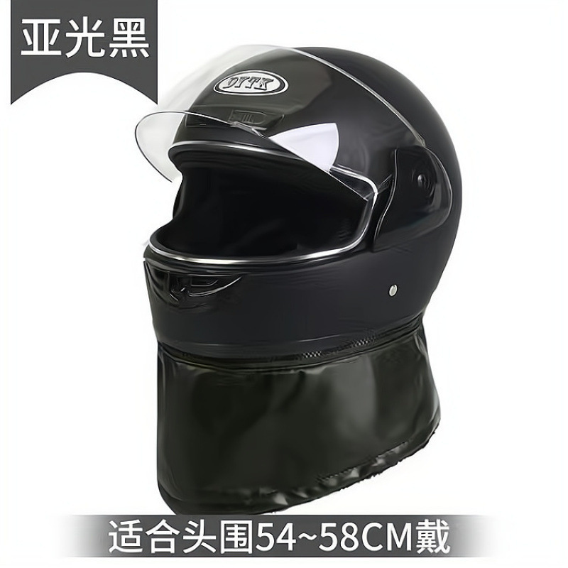 Casco de coche eléctrico masculino casco de coche de batería mujer otoño invierno casco completo calentamiento medio casco masculino todo el sentido