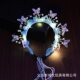 Summer Hot-Selling New Style Hairpin Luminous Headband Finished Colorful Butterfly Fairy Birthday Gift Girl Streamer Headdress