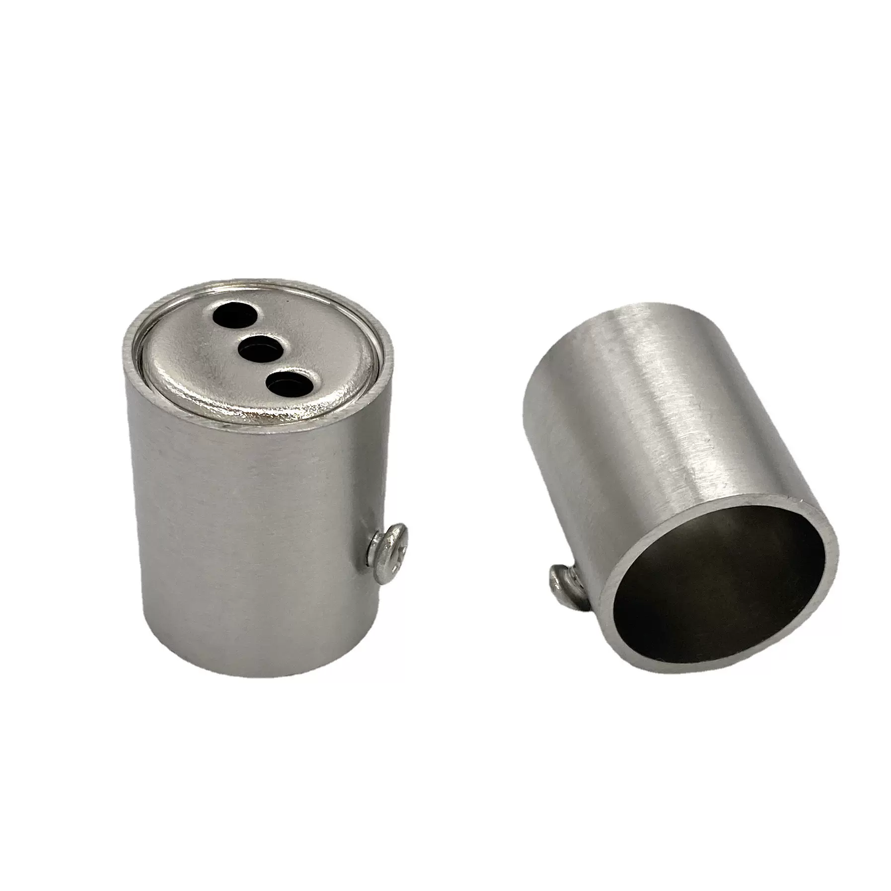 厂家直销铜底圆筒法兰 暗装不锈钢管连接件衣柜挂衣杆法兰座批发