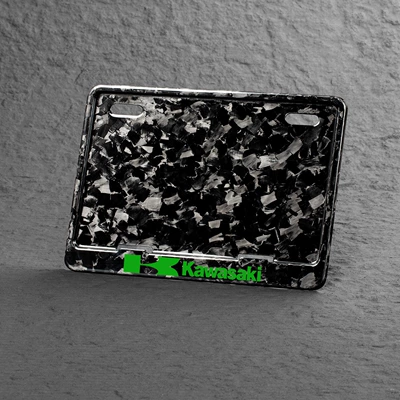 plate holder, license plate frame, Nömrə qabı - motorcycle-ultra-high-end-forged-snowflake-carbon-chuanqi-green-k-label