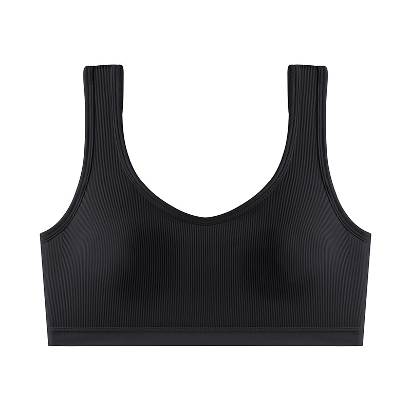 Ropa interior Belleza deportiva espalda sujetador inalámbrico de mujer Chaleco de una pieza pequeño pecho empuje hacia arriba cómodo cuidado no correr Copa belleza espalda
