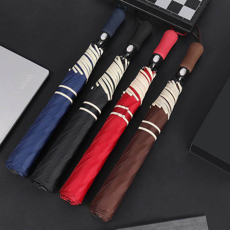 80% off Umbrellas for Business Use, Dual-Purpose for Sun and Rain, Thickened and Enlarged Semi-Automatic Umbrellas, Gift Umbrellas, Wholesale Customization, Logo Printing Available