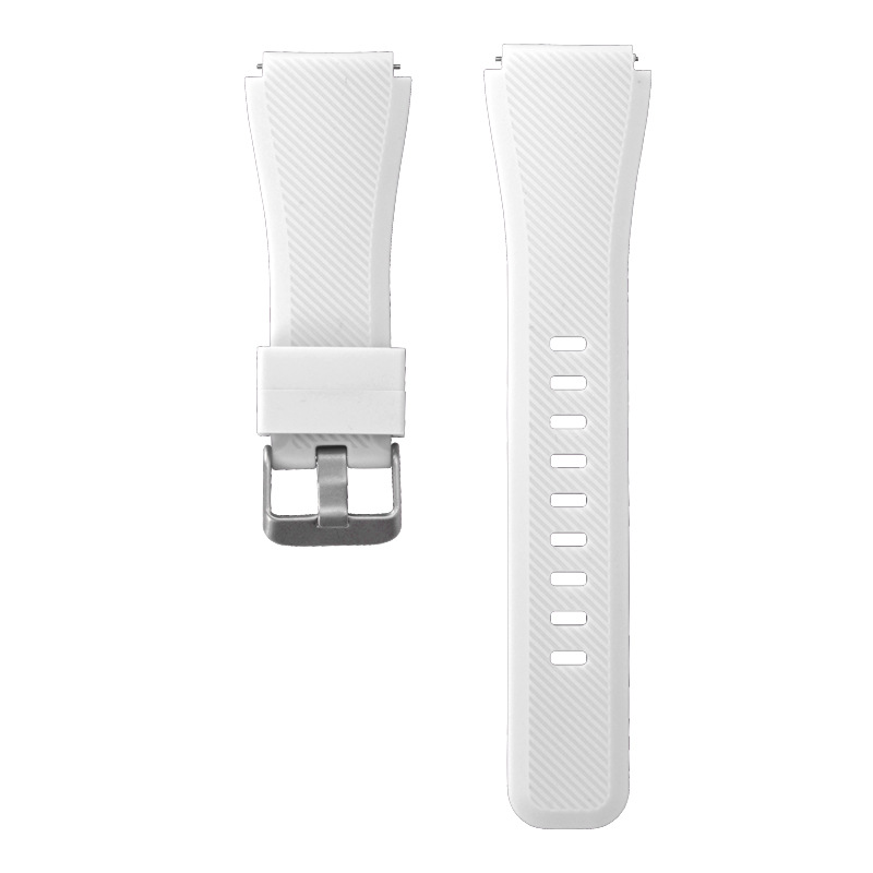 Compatible with Samsung S3 twill silicone strap 20/22mm, quick-release lugs, official same single-color silicone strap from Huawei undefined