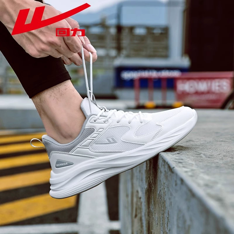 Rимо Mens shoes, teenagers and students, white lightweight soft-soled shock-absorbing running shoes, women's casual mesh breathable sports shoes