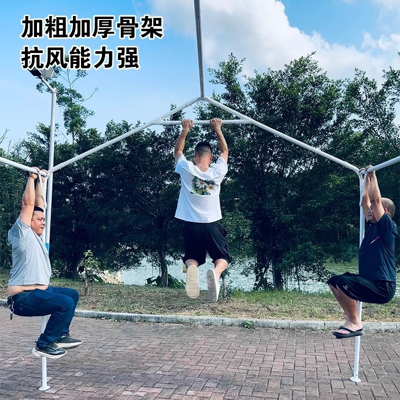 四脚伞户外四角遮阳棚雨棚布露营活动地摊防雨篷摆摊帐篷可移动|undefined