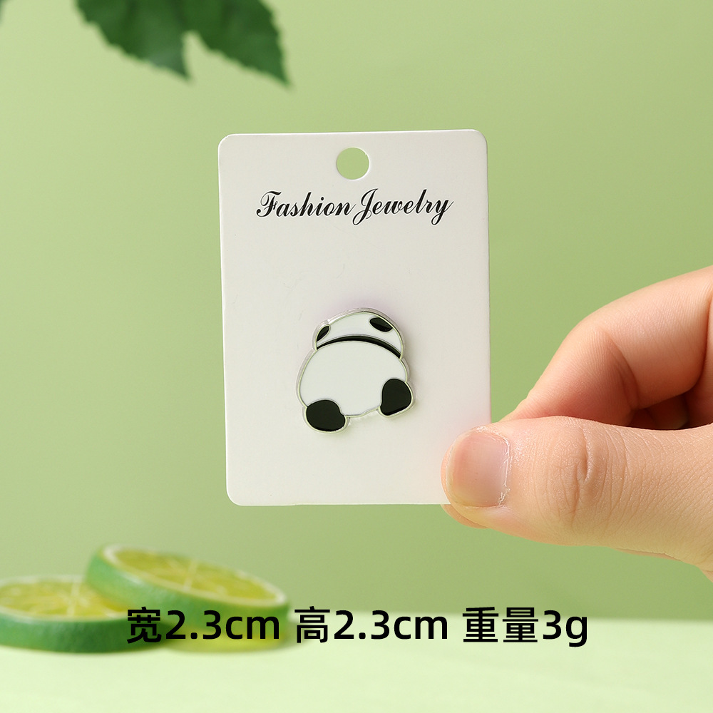 Dibujos animados lindo panda flor flor broche colección de la familia panda animal metal insignia accesorios de ropa para niños regalos