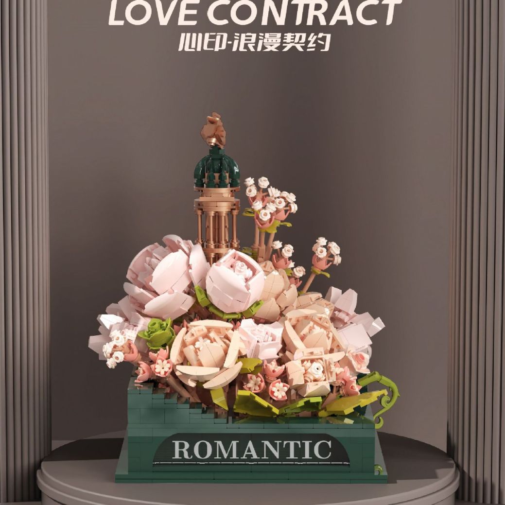 Beledi mini partículas decoración de escritorio creativa amor serie DIY bloques de construcción de juguete al por mayor de entrega de una sola pieza