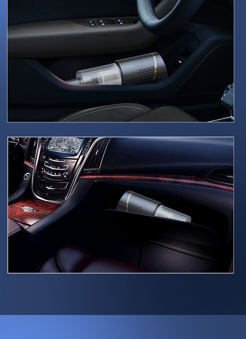 Car Vacuum Cleaner Small Cross-Border Household Handheld Mini Car High-Power Portable Wireless Car Vacuum Cleaner