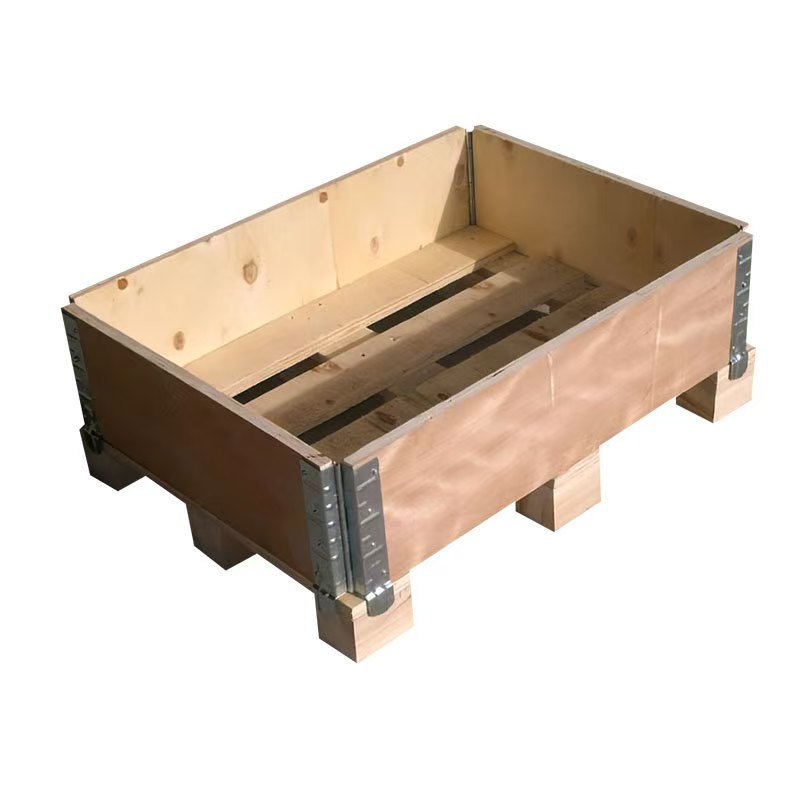 余姚慈溪折叠托盘木围板箱胶合板围板箱 钢边箱托盘栈板工厂供应