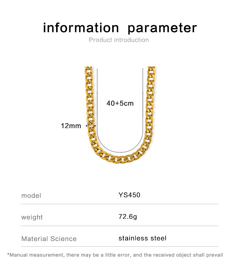 Fashion Solid Color Stainless Steel Plating Chain Necklace 1 Piece display picture 1
