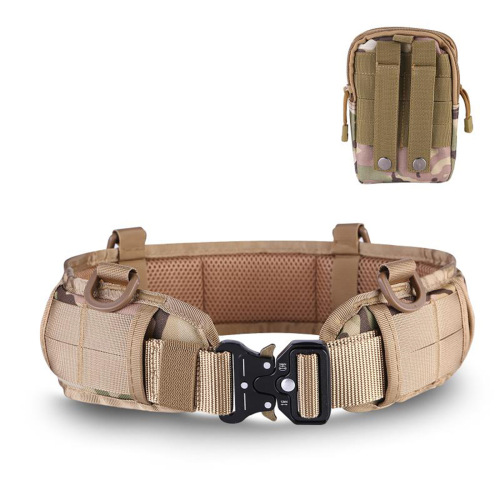 Outdoor molle tactical waistband cobra tactical belt fanny pack set thickened nylon cobra belt