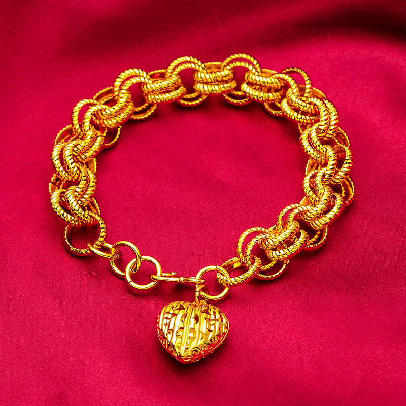 Bijoux unisexes Mode bague en or diamant bracelet d'amour bijoux bracelet de costume d'amour bague_voghion.com