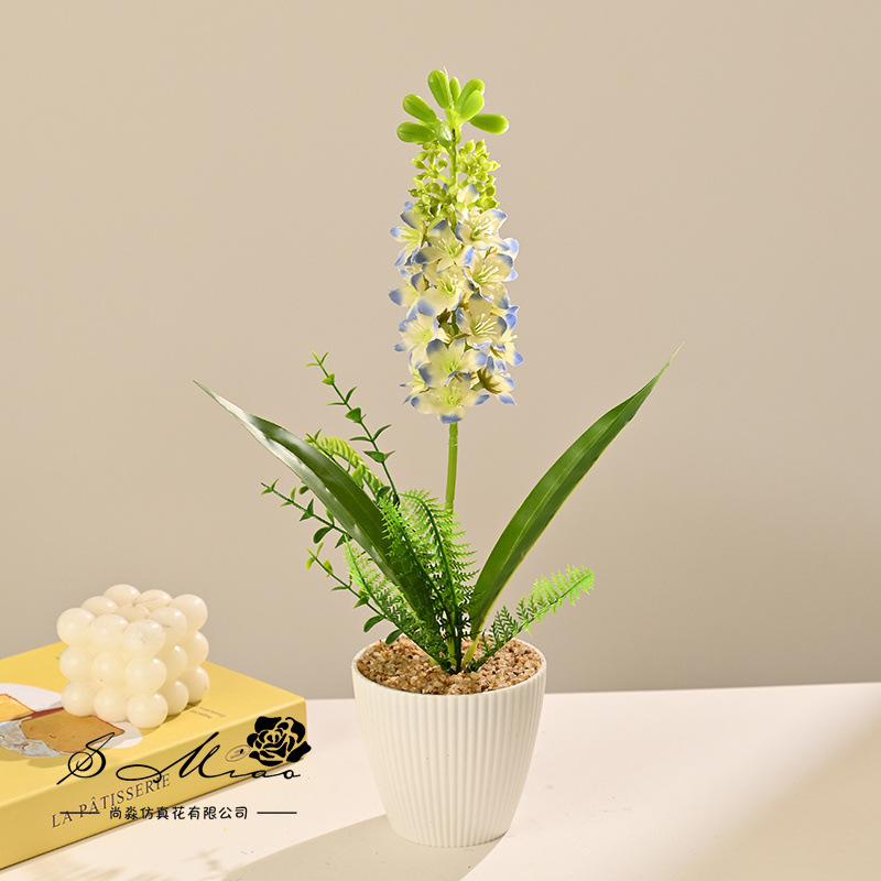 Flores falsas hintiazos pequeños bonsai creativos flores de simulación decoración del estudio en el hogar decoración verde artificial simulación de maceta image 8