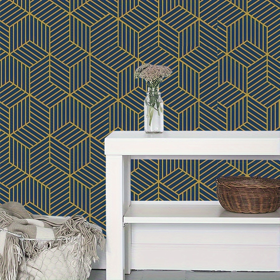 Cross-border explosions Europe and the United States light luxury simple wind pvc self-adhesive wallpaper instant bedroom living room background wallpaper wholesale