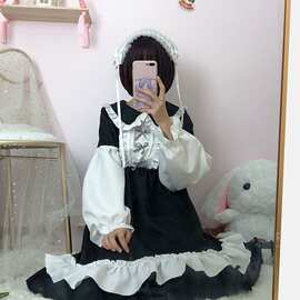 新款洛丽塔裙子夏学生宽松日系少女萝莉装春可爱软妹日常萌连衣裙